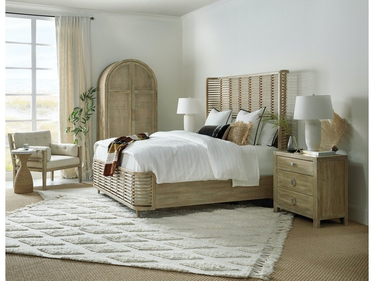 Surfrider Queen Rattan Bed