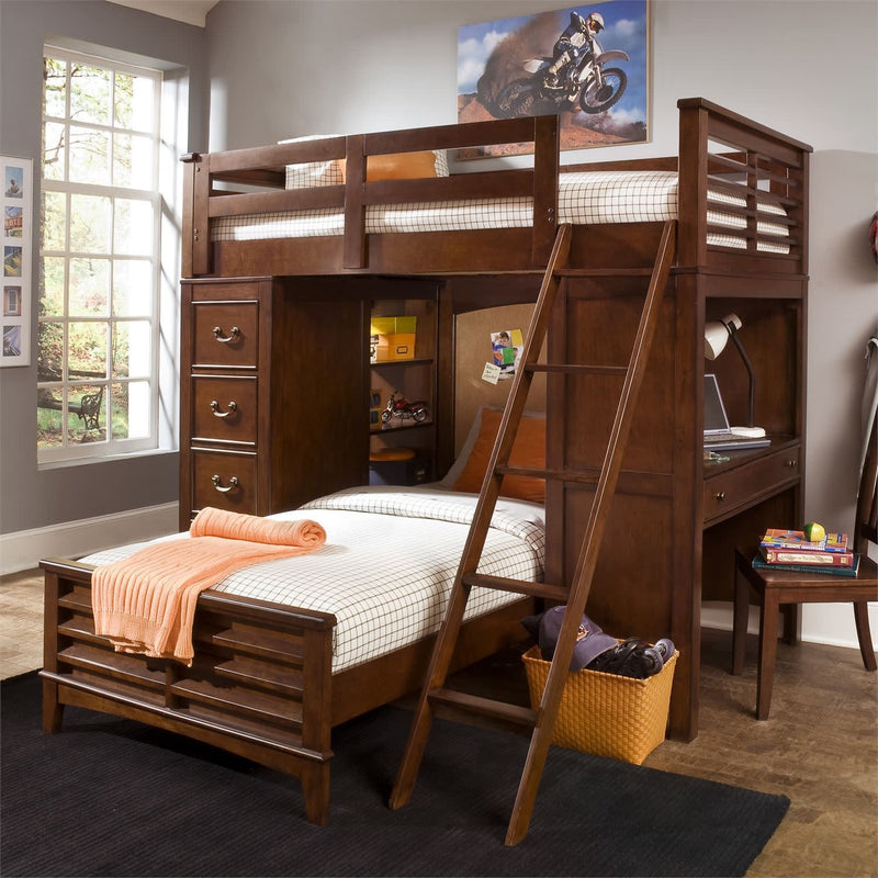 Twin Loft Bed w Cork Bed