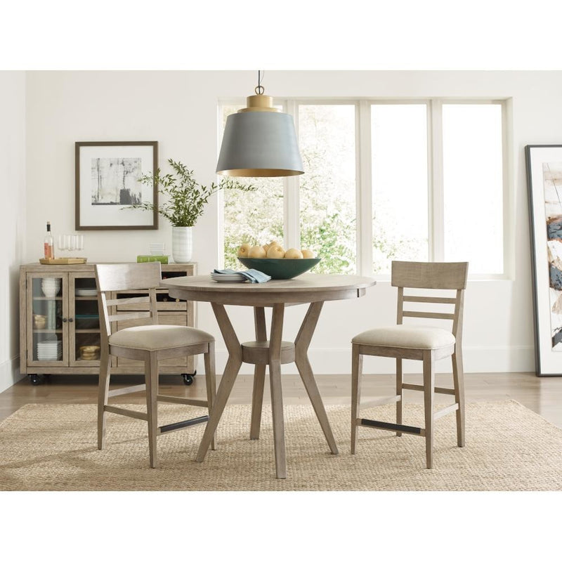 The Nook 44" Round Counter Height Dining Table Complete