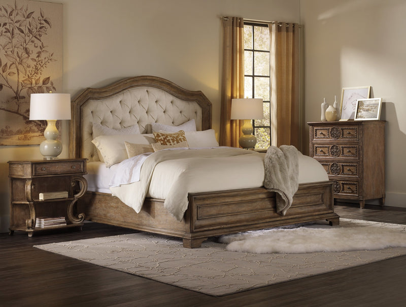 Solana California King Upholstered Panel Bed