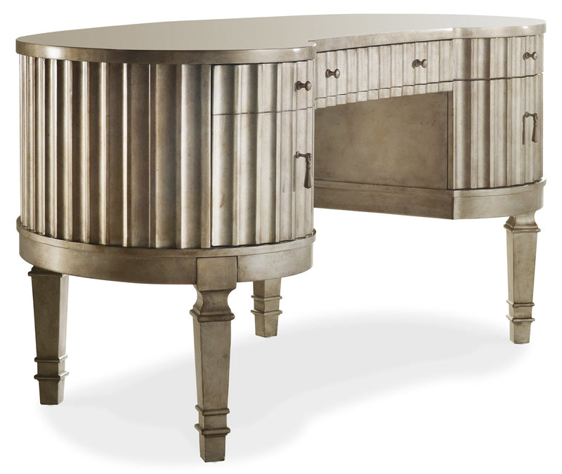 Melange Fluted Kidney Desk