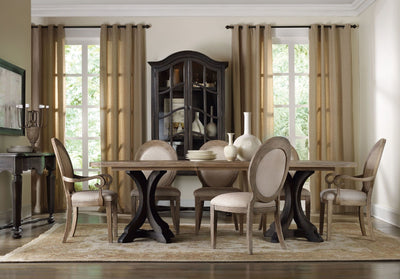 Rectangle Pedestal Dining Base