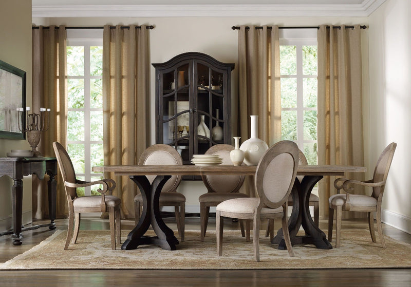 Rectangle Pedestal Dining Base