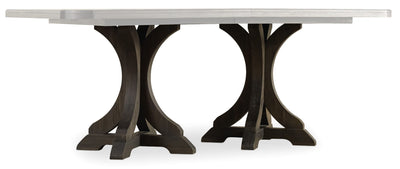 Rectangle Pedestal Dining Base